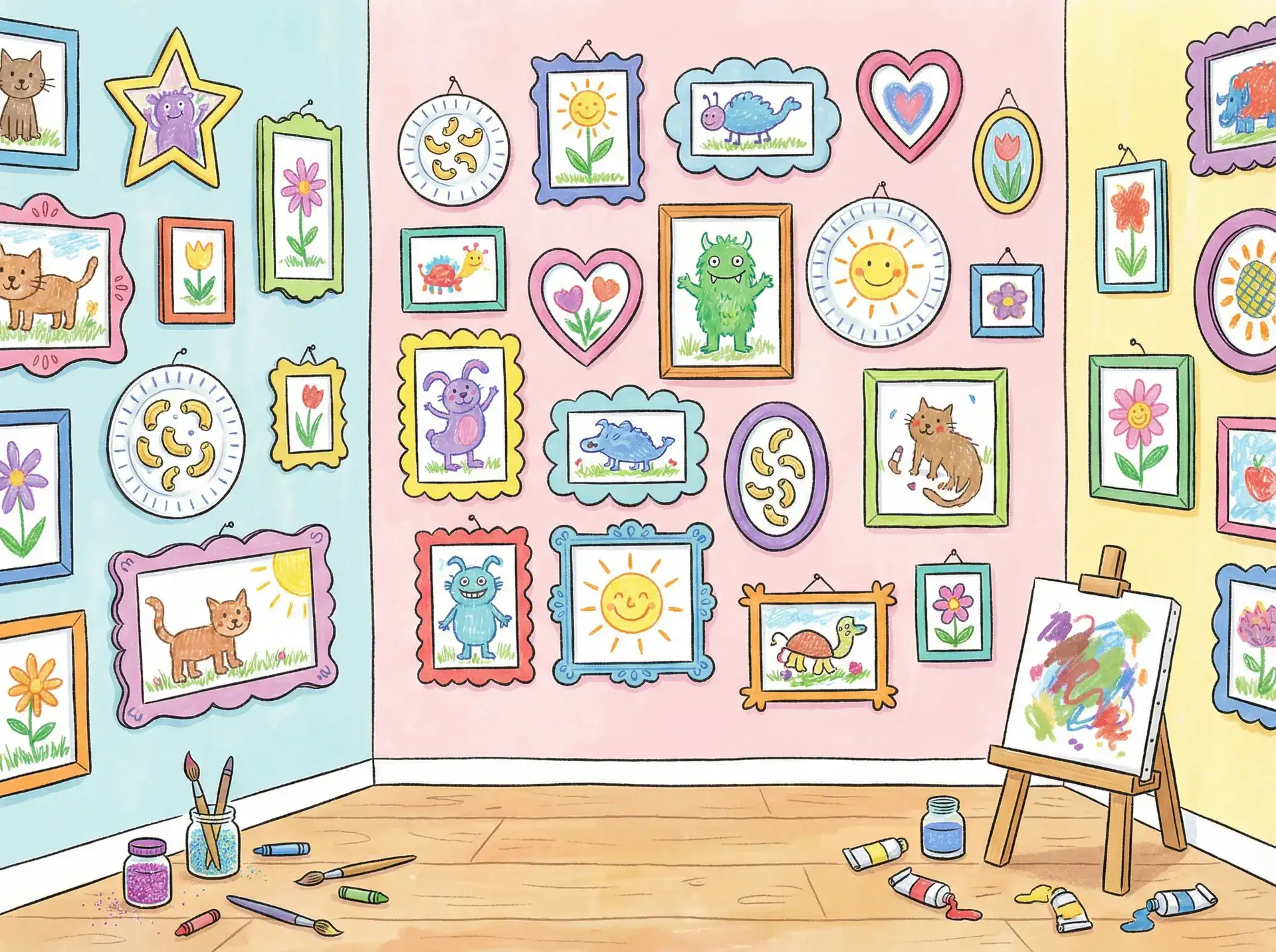 小朋友的彩色画作 - 4攻一受同时做宿舍 创意展示